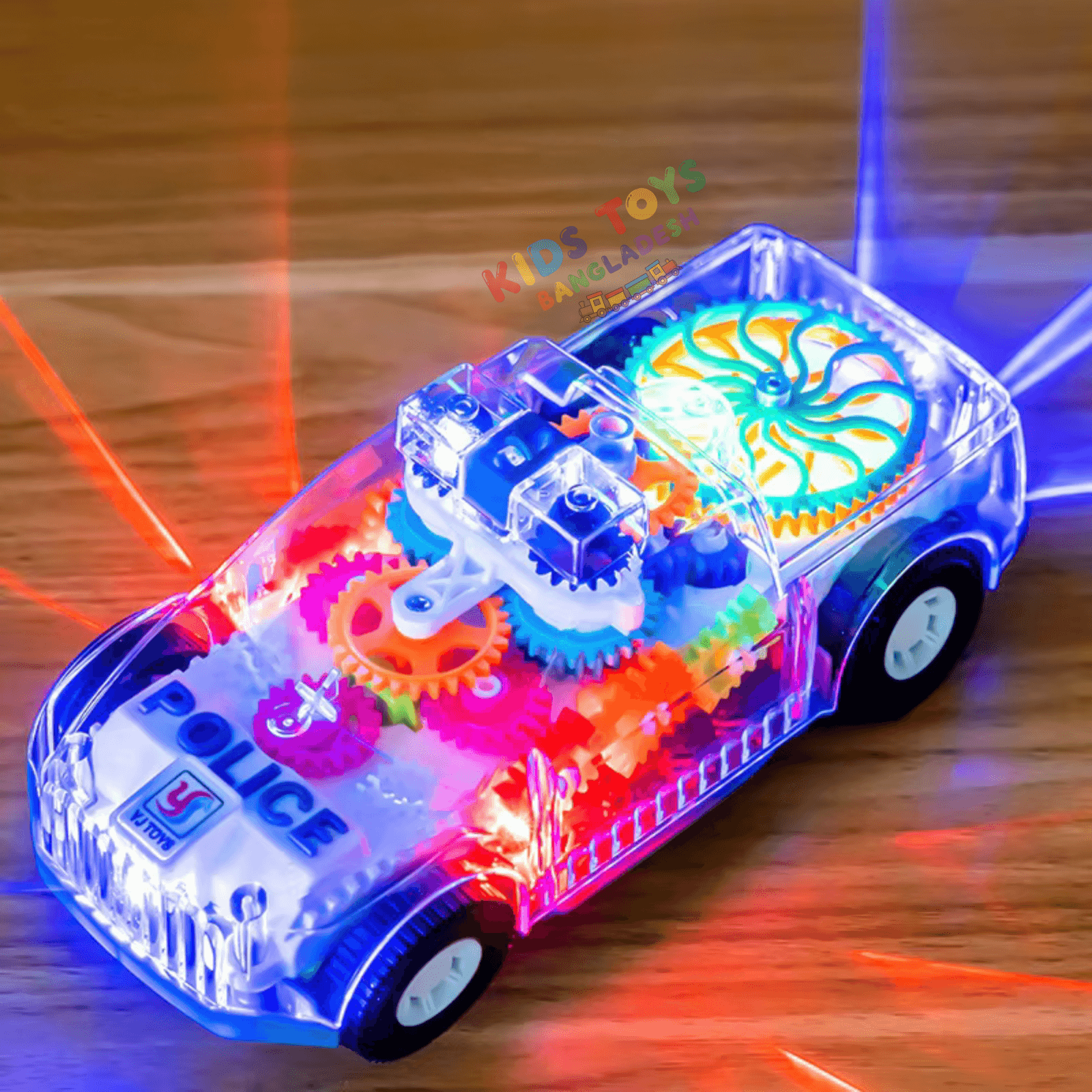 Luminous Gear Electric Police Car